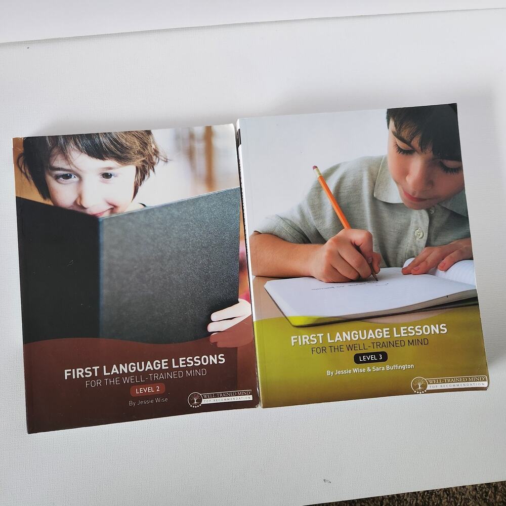 First Language Lessons For The Well Trained Mind Level 2 & 3 Jessie Wise Homesch